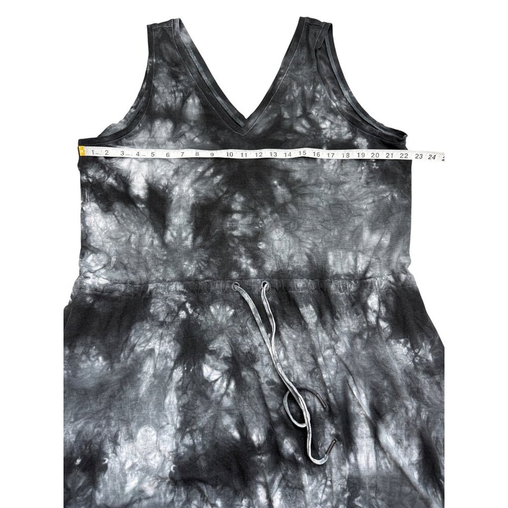 Sweaty Betty Take It Easy Tie Dye Dress Black Gray Sleeveless Womens Size US 16 - Picture 6 of 9